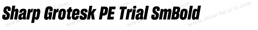 Sharp Grotesk PE Trial SmBold 15字体转换